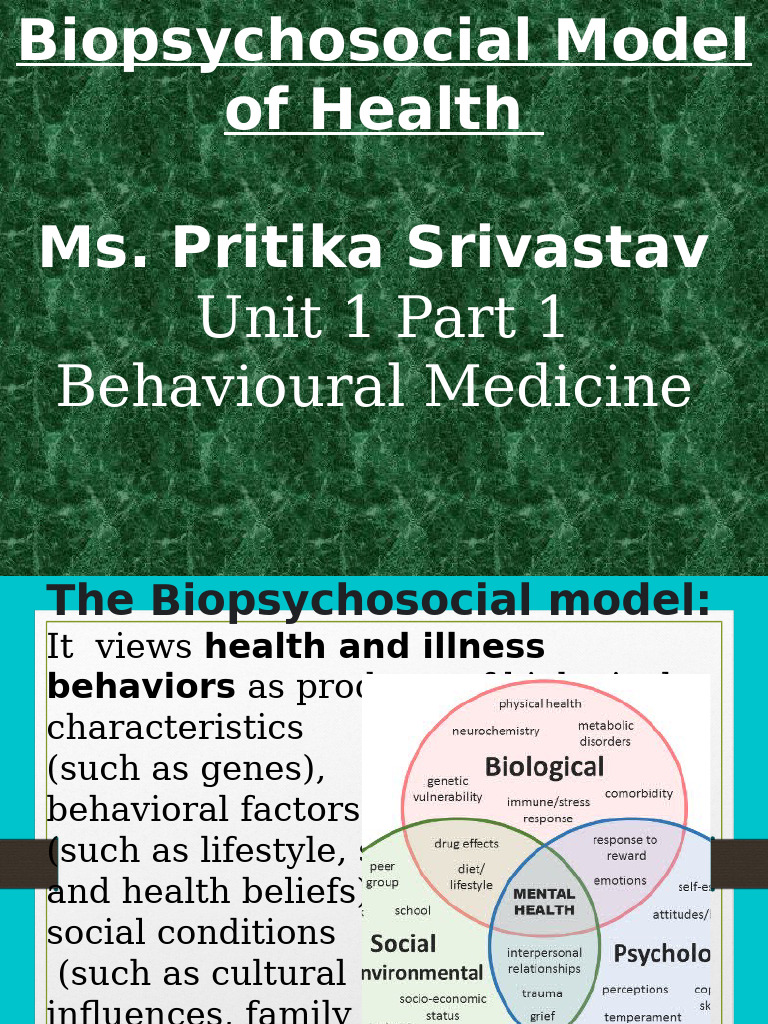 Biopsychosocial Model of Health Explained | PDF | Psychological ...