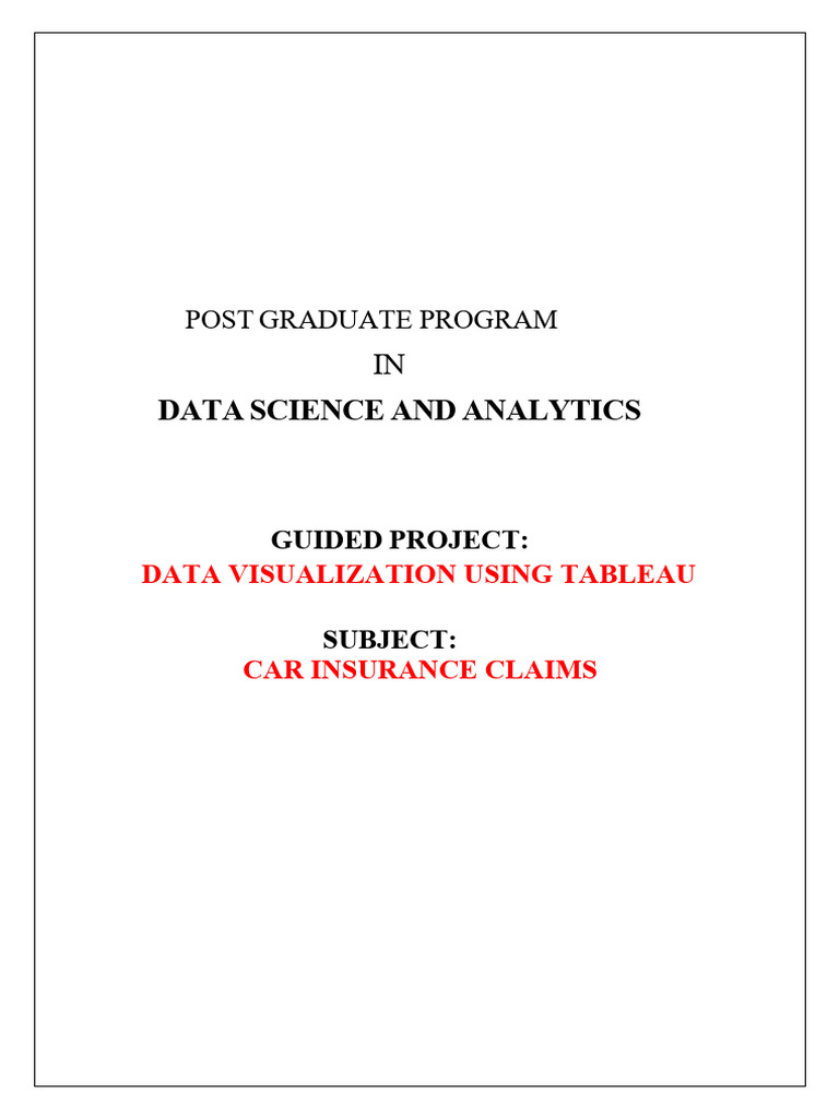 Post Graduate Program DVT | PDF | Insurance | Risk