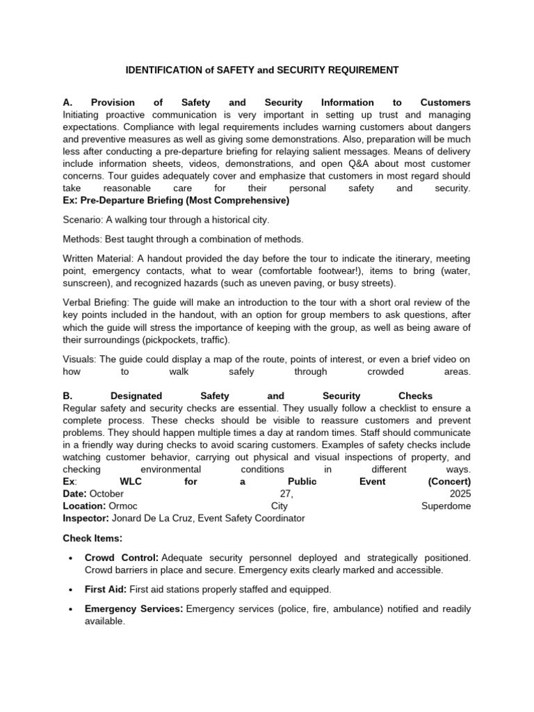 IDENTIFICATION of SAFETY and SECURITY REQUIREMENT | PDF | Safety | Risk