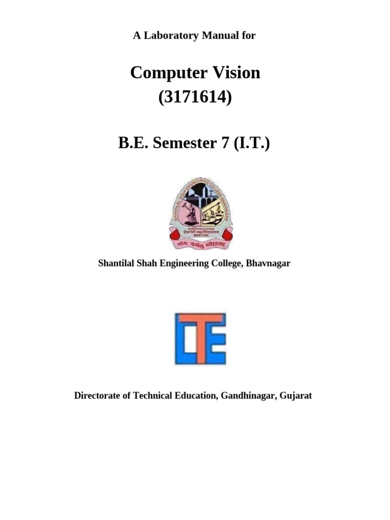 Computer Vision Lab Manual for IT Students | PDF | Discrete Fourier ...