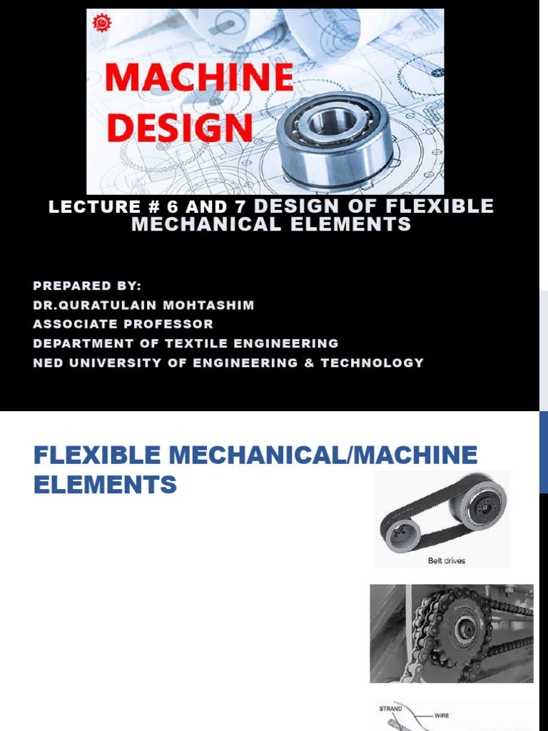 Design of Flexible Mechanical Elements | PDF | Belt (Mechanical ...