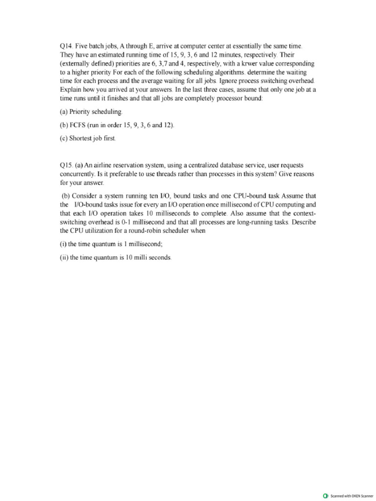 Os Asignment | PDF