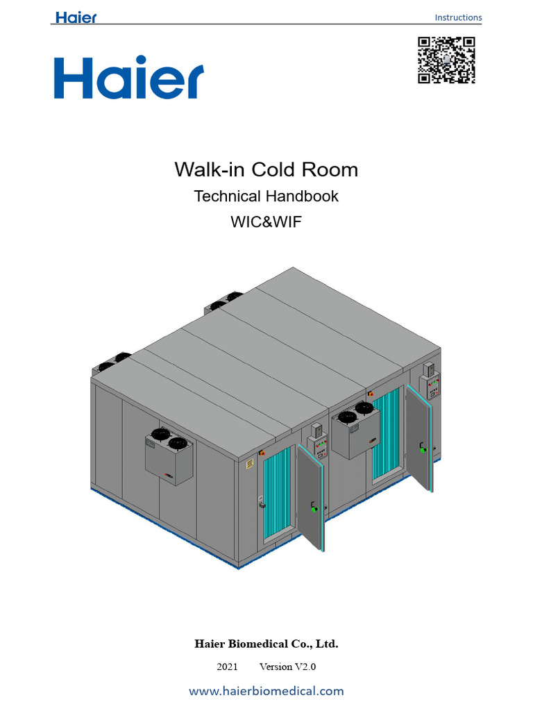 Haier Walk-in Cold Room Installation Guide | PDF | Power Supply ...
