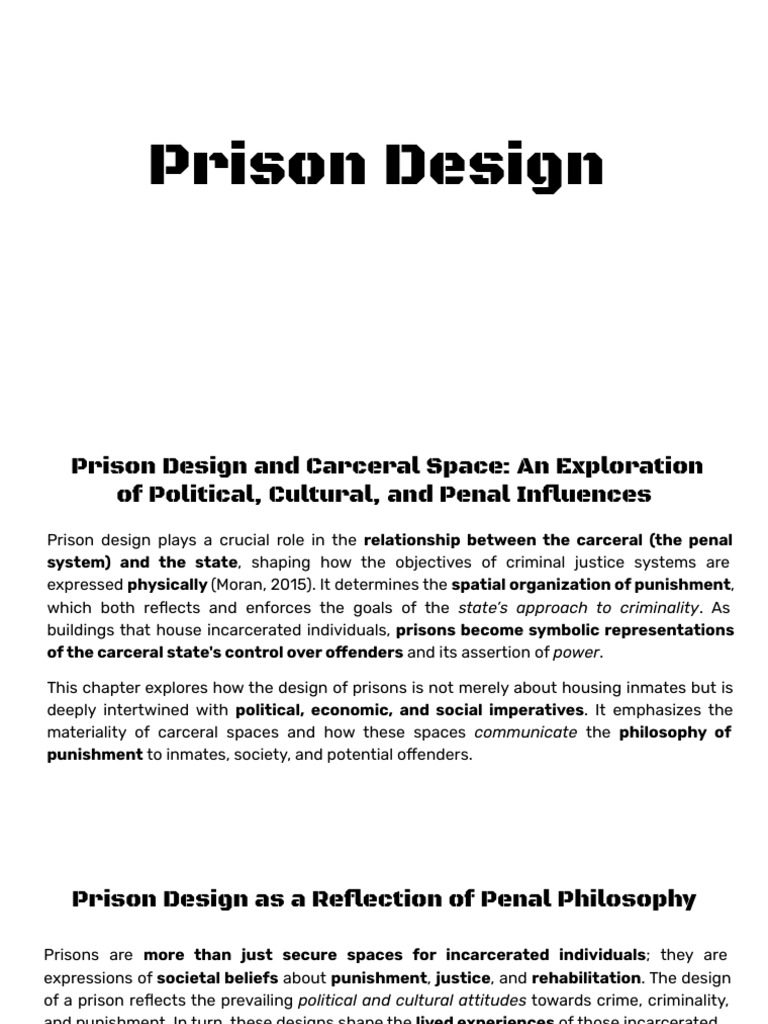 Exploring Prison Design and Its Impact | PDF | Prison | Punishments