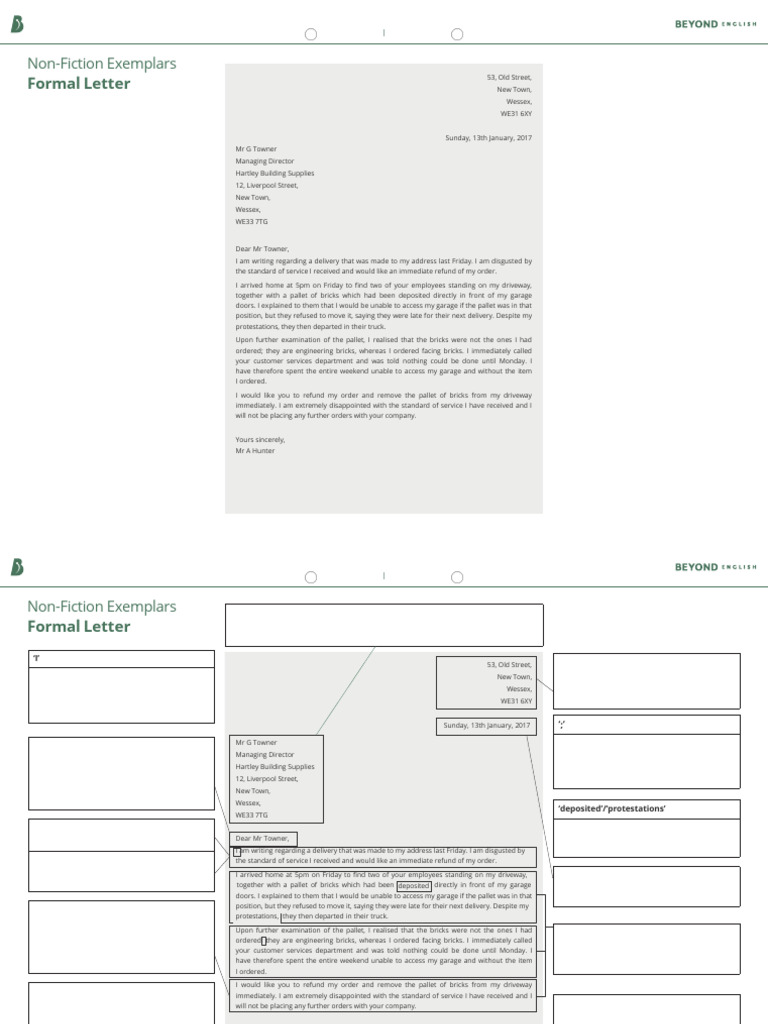 Formal Complaint Letter for Refund | PDF | Comma