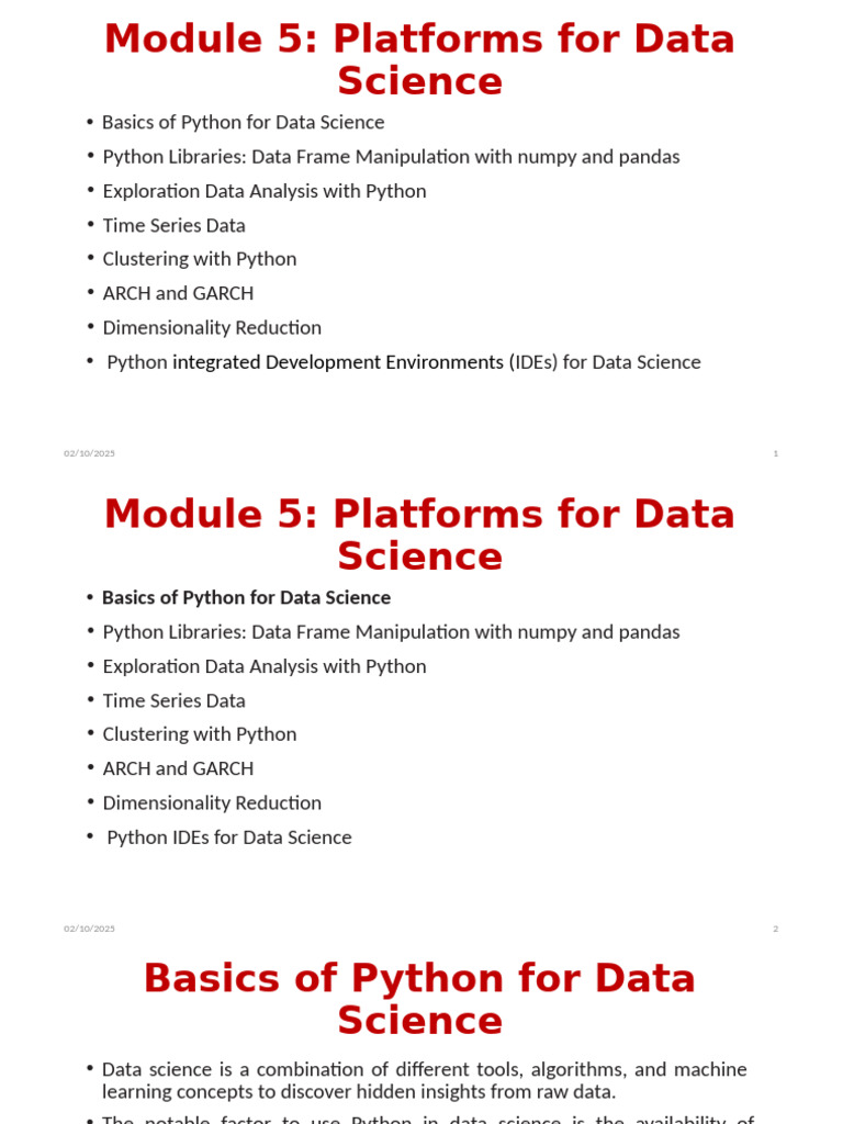 Python Data Science Essentials Guide | PDF | Boolean Data Type | Data Type