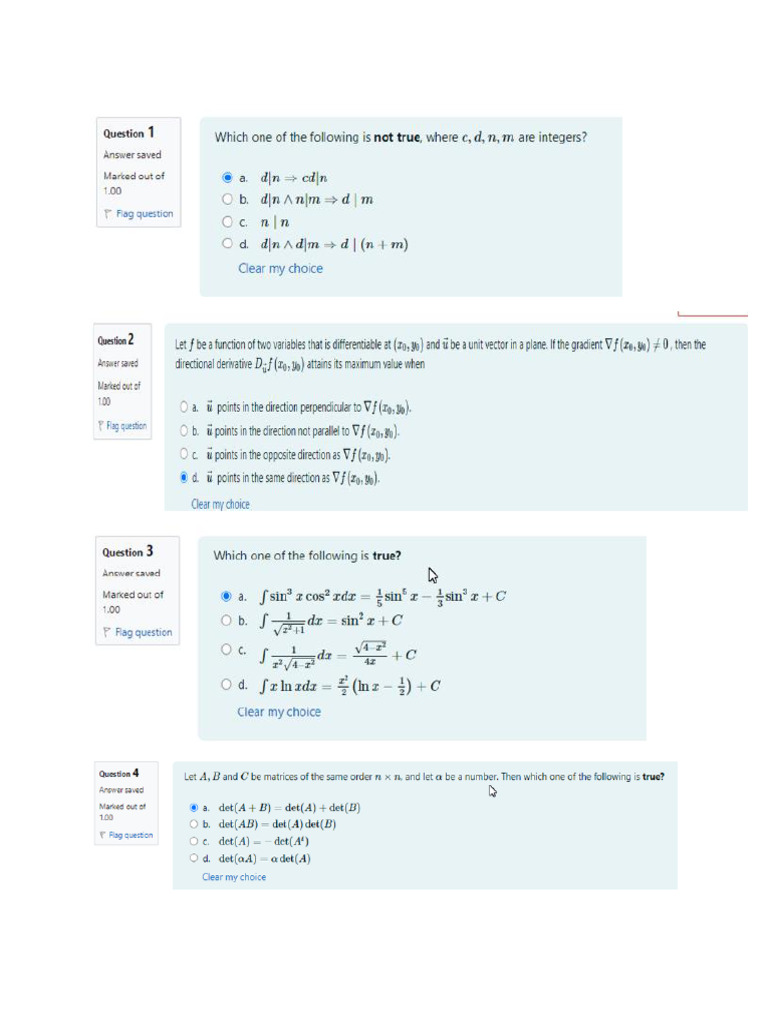 2016 Maths Exit Exam Questions | PDF