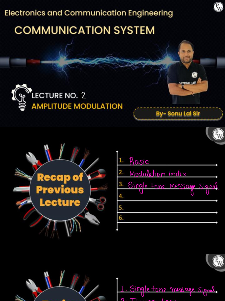 Amplitude Modulation 02 - Class Notes | PDF