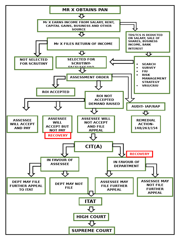 Mr X's Income Tax Assessment Process | PDF | Taxes | Government Finances