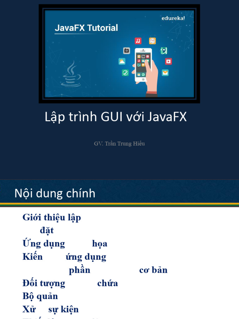 LẬP TRÌNH JAVAFX | PDF