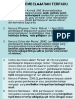 Pembelajaran Terpadu