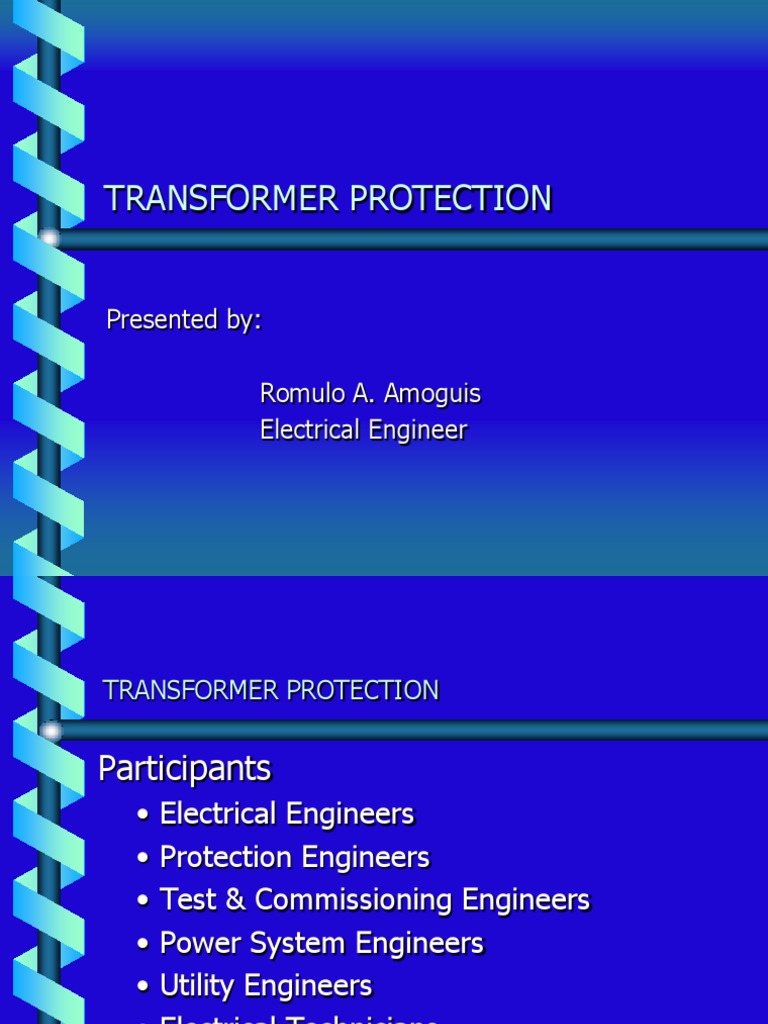 Transformer Protection Overview | PDF | Transformer | Electric Power System