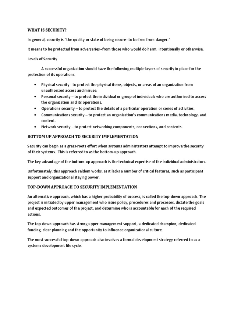 Organizational Security Guide | PDF | Information Security ...