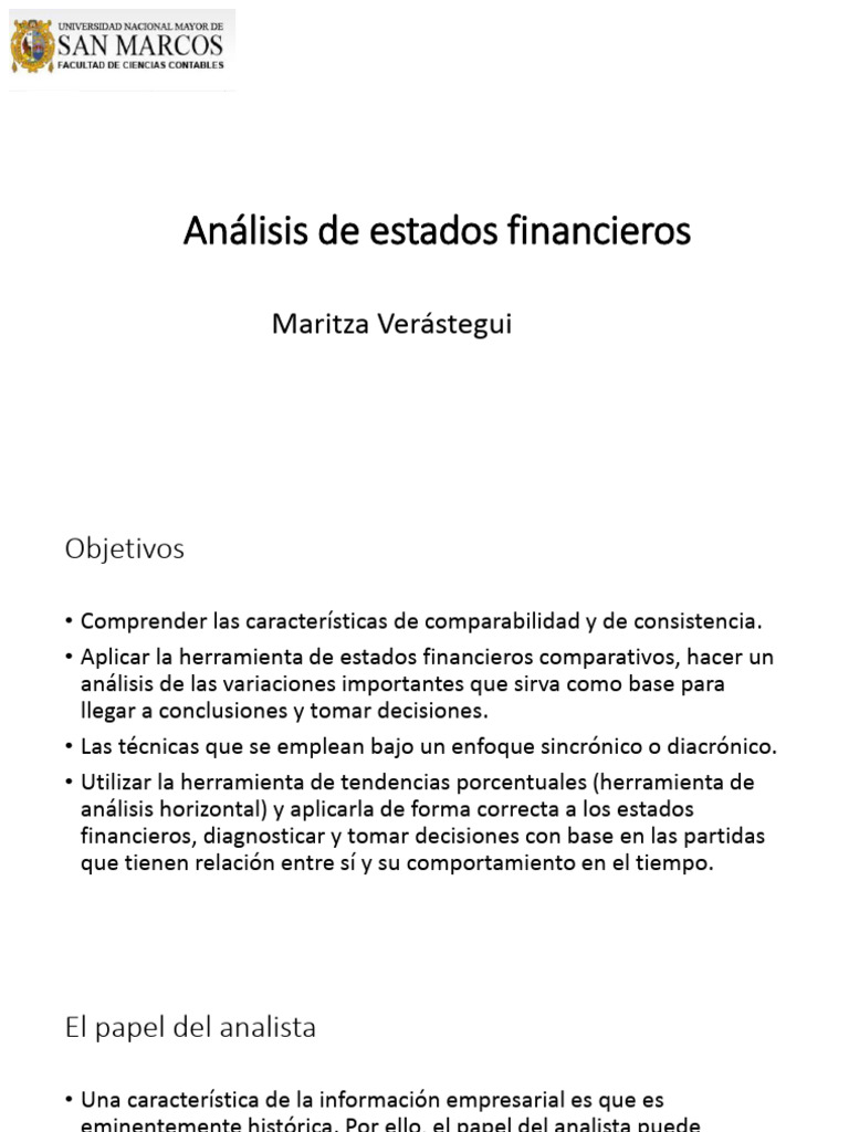 Análisis de Estados Financieros | PDF | Estado financiero | Contabilidad