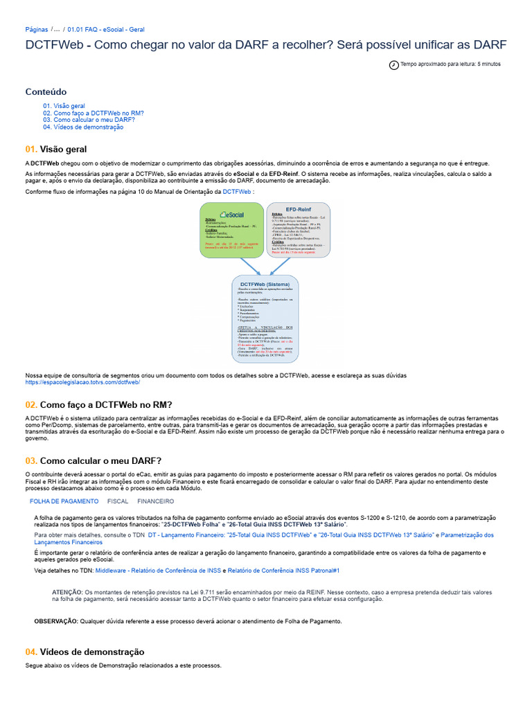 Guia Completo sobre DCTFWeb e DARF | PDF | Impostos