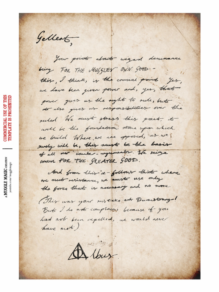 Dumbledores Letter | PDF