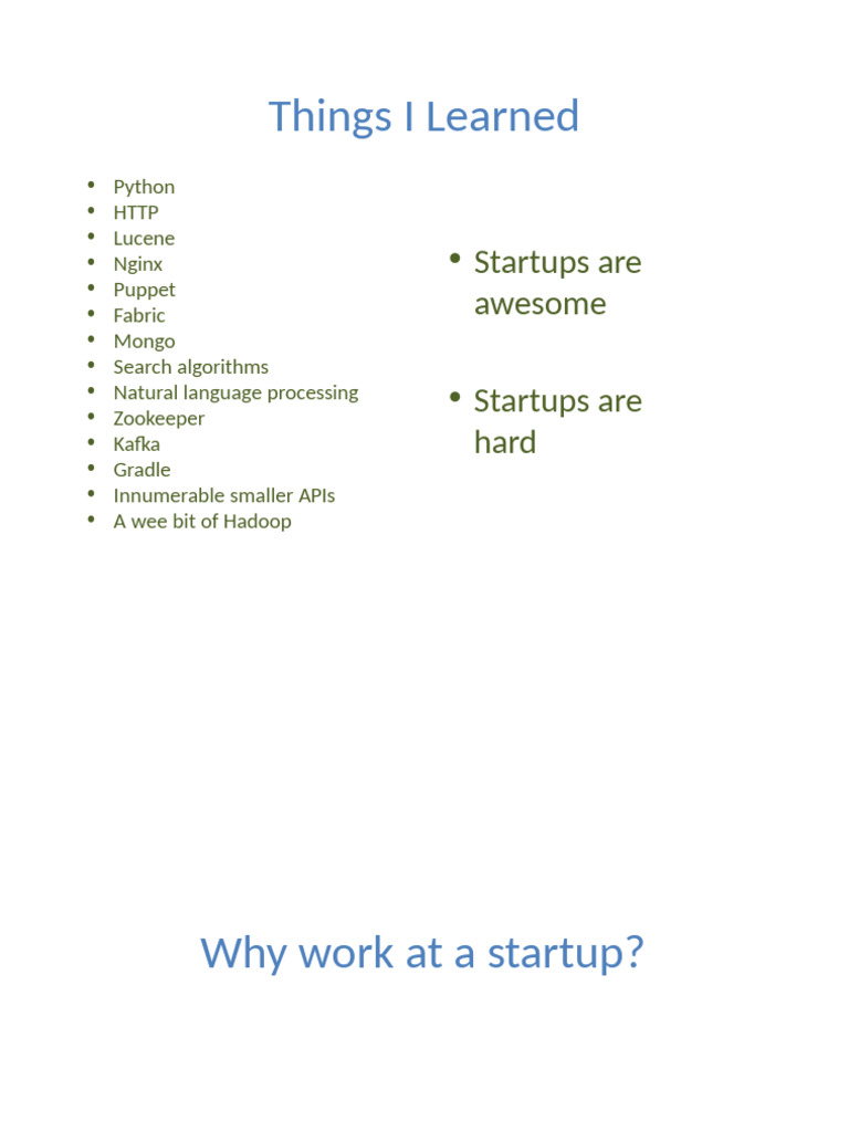 Startups Presentation | PDF | Startup Company | Small Business ...