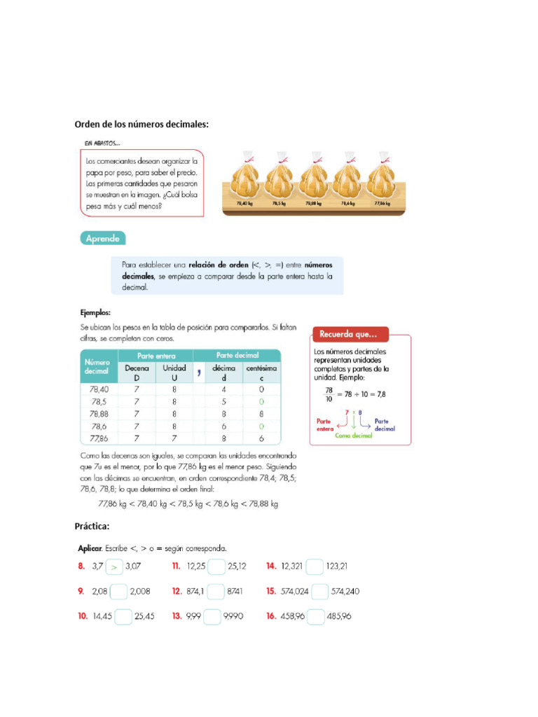 Guia de Estudio de Matemática 5 Grado | PDF | División (Matemáticas ...