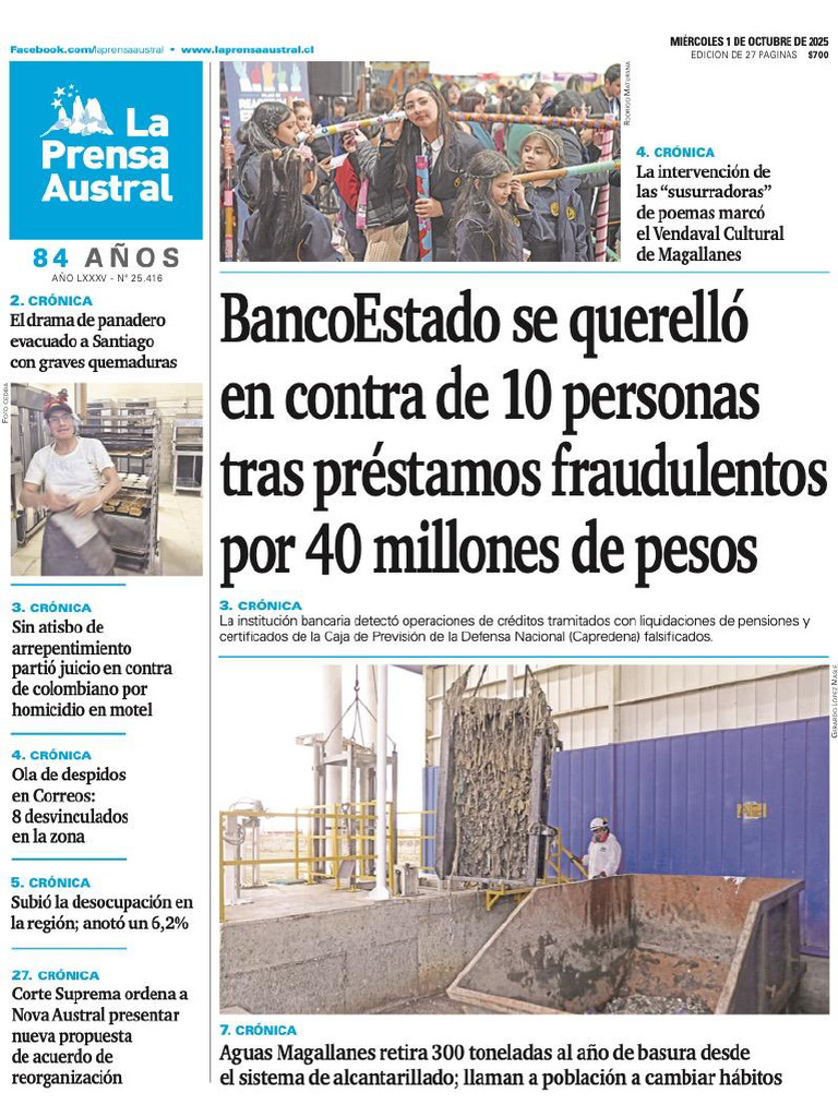 La Prensa Austral Miiercoles 1 de Octubre 2025 | PDF
