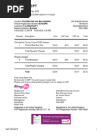 RingGo VAT Parking Receipt - Wallsend | PDF