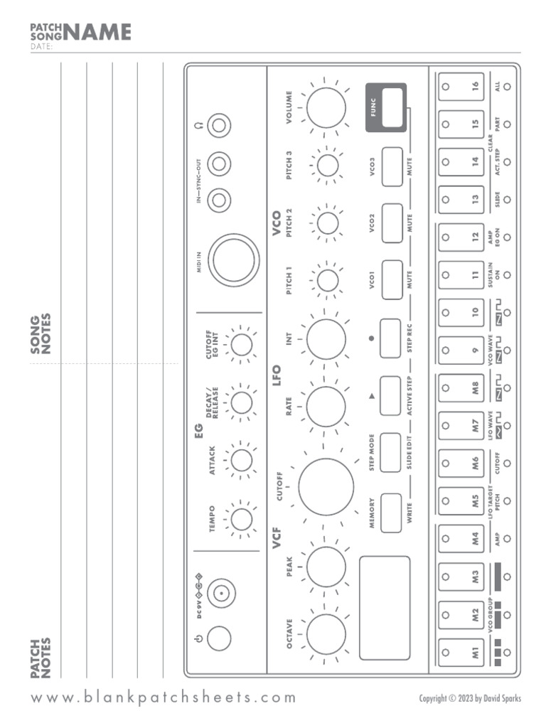 FREE+Download+ +Korg+Volca+Bass+Diagram | PDF