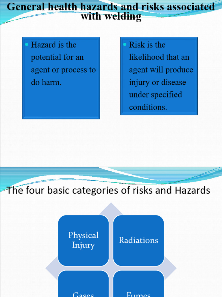 Four Basic Catagory of Risk and Hazards of Welding | PDF | Ultraviolet ...