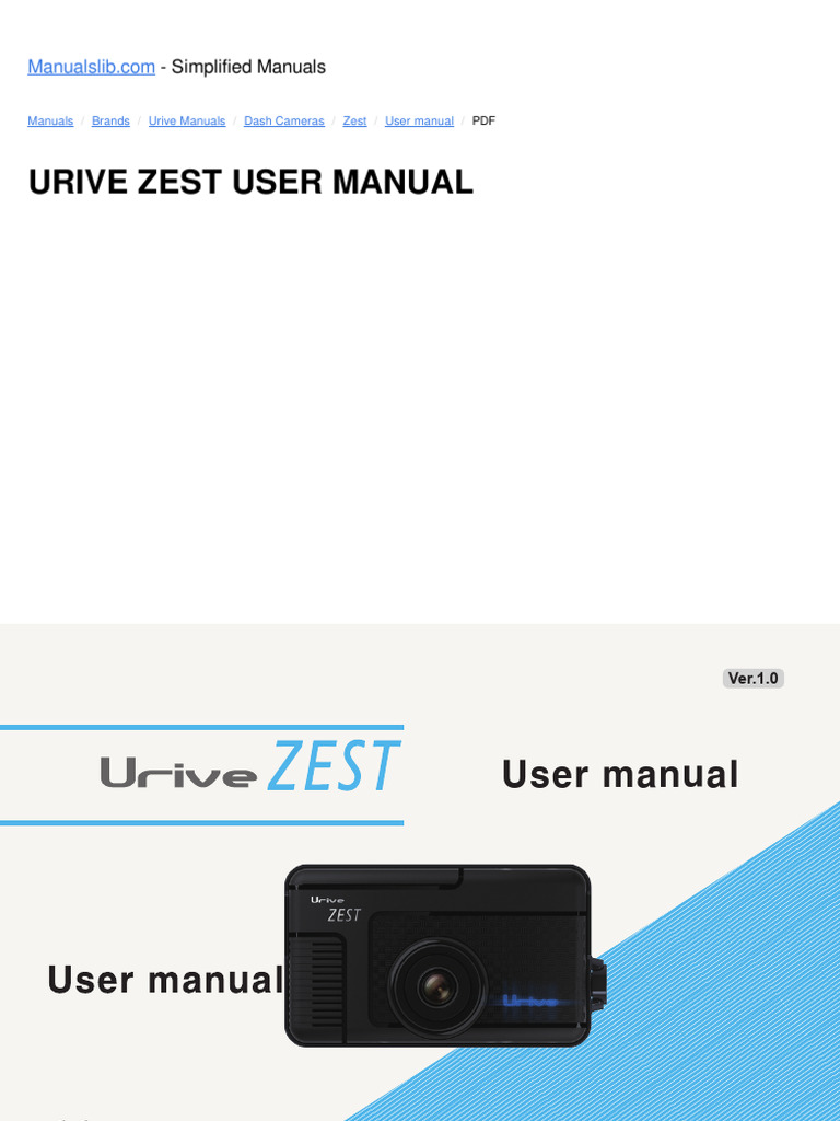 Urive Zest User Manual Guide | PDF | Icon (Computing) | Camera