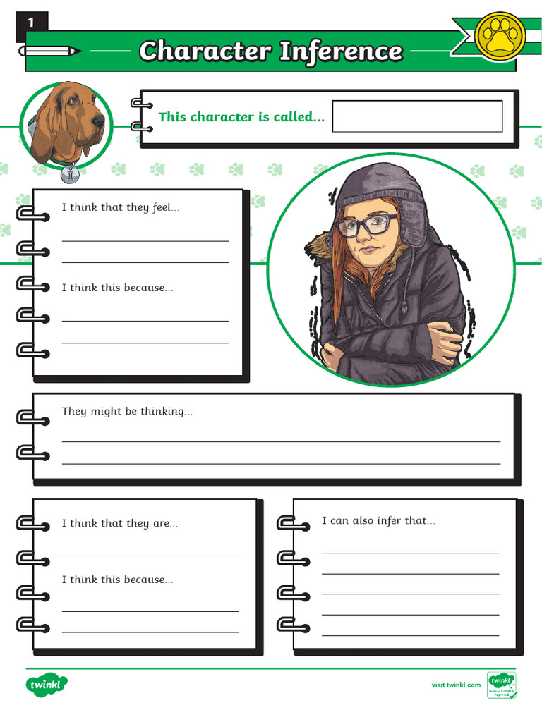 KS2 Character Inference Activity Pack - Activity Sheets | PDF