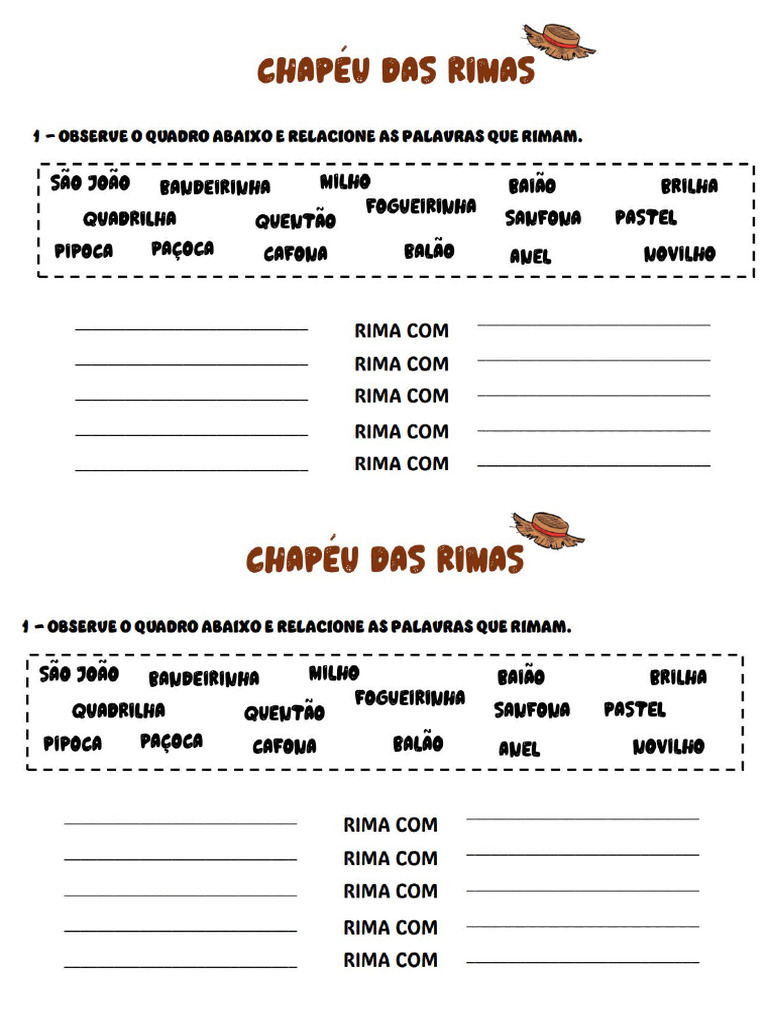 Chapéu Das Rimas | PDF