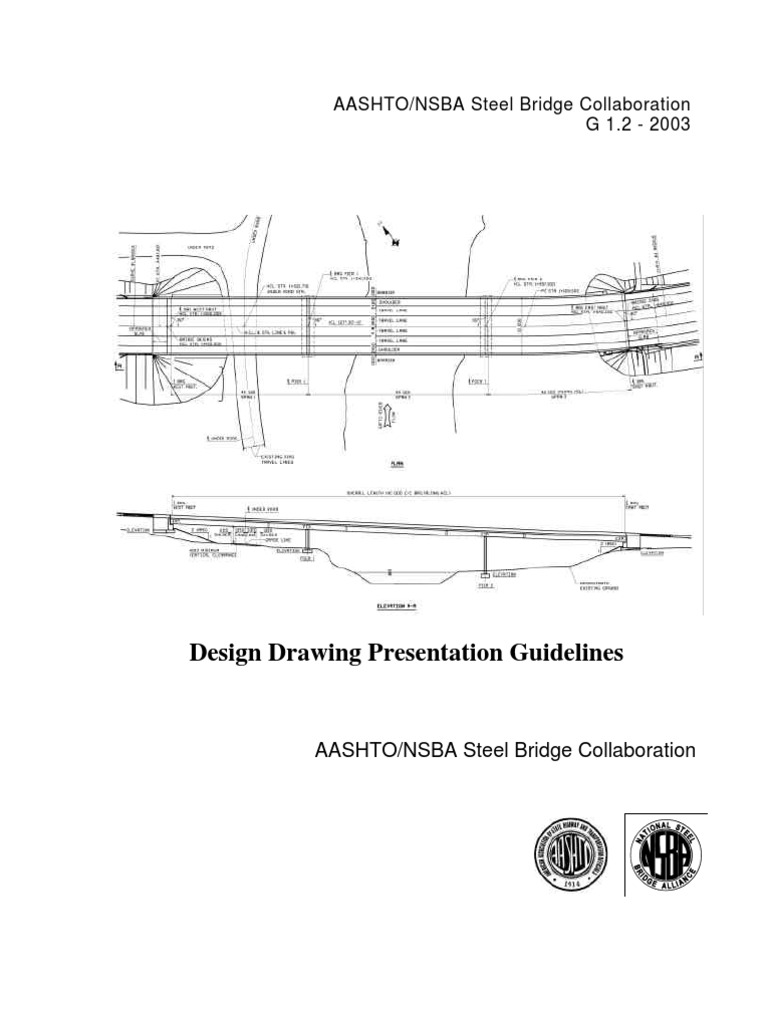Steel Bridge Design Drawing Guidelines | PDF | Structural Steel ...