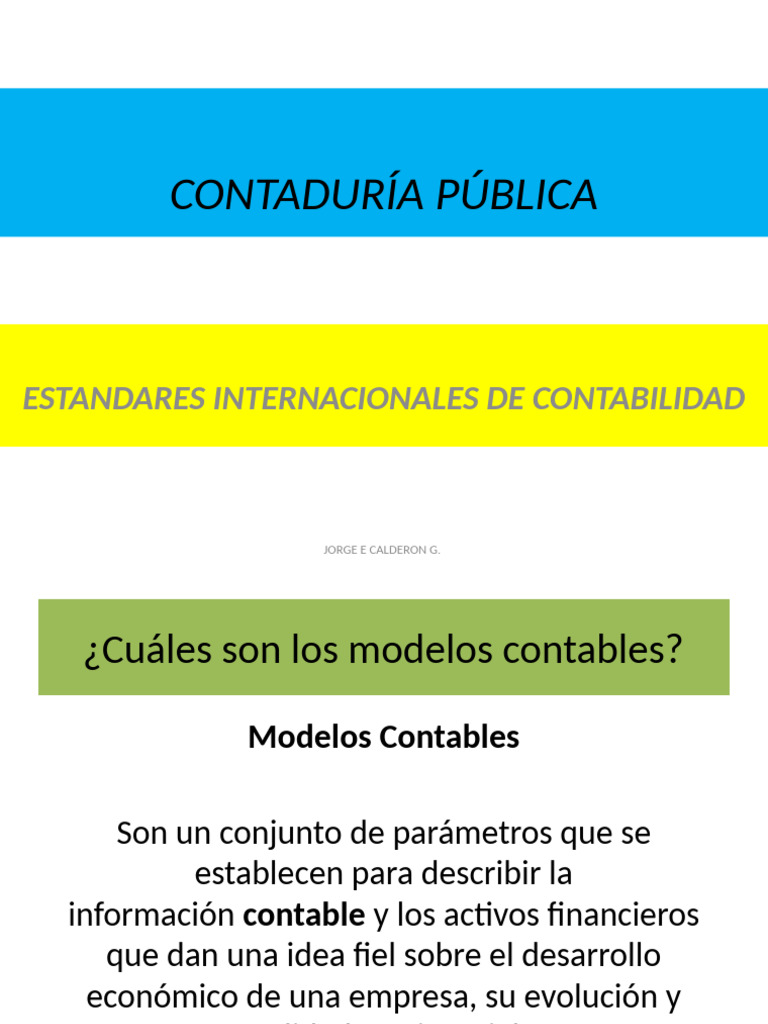 Modelos Contables y Normas Internacionales | PDF | Contabilidad ...