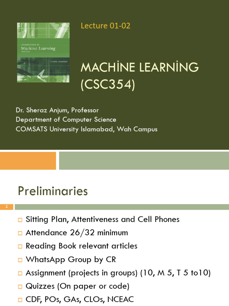 Introduction to Machine Learning Concepts | PDF | Machine Learning ...