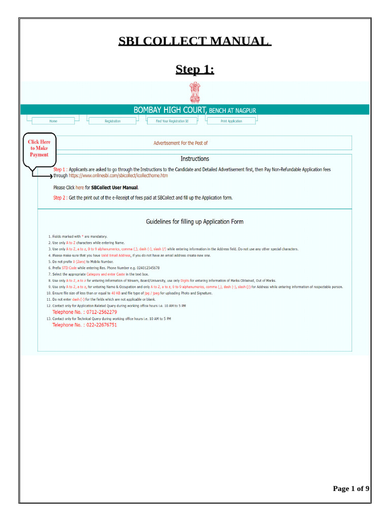 SBI Collect User Manual Guide | PDF