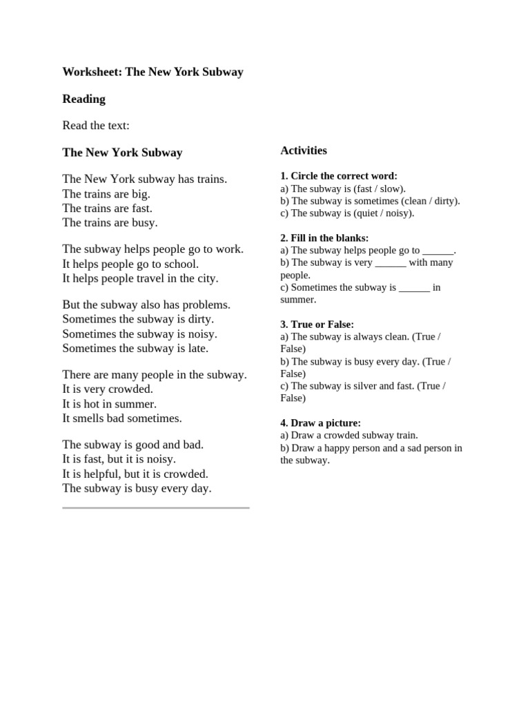 Describing the New York Subway | PDF