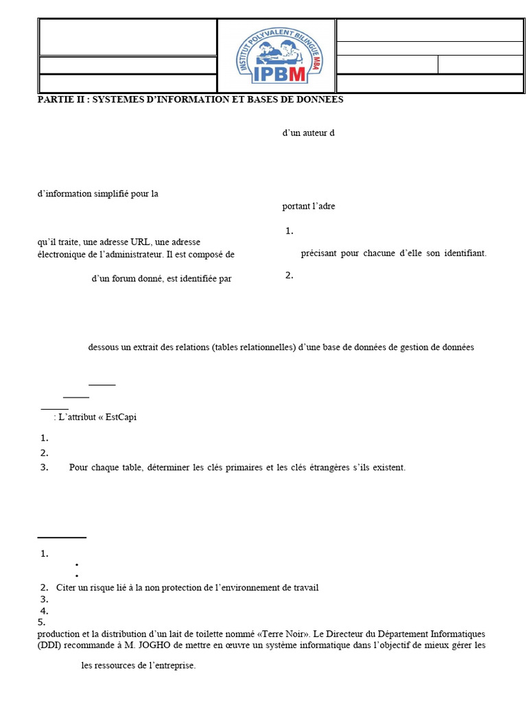 Gestion de Forums et Bases de Données | PDF | Forum Internet | Bases de ...