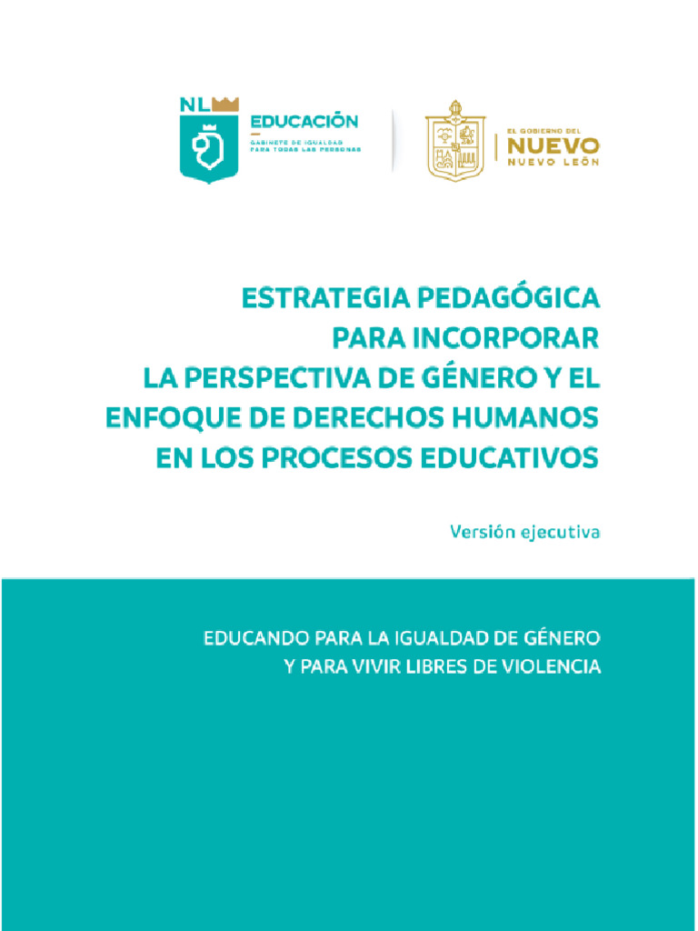 Estrategia Pedagógica Perspectiva de Género y Derechos Humanos | PDF ...