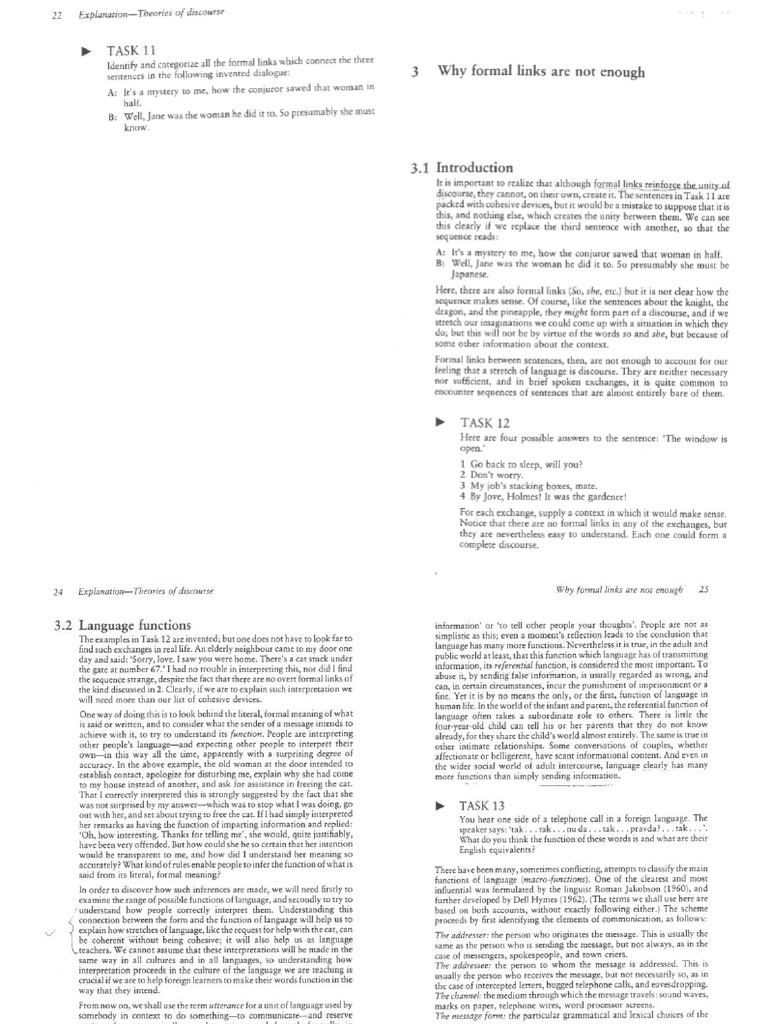 Unit 6 - Discourse Chapter 3 | PDF