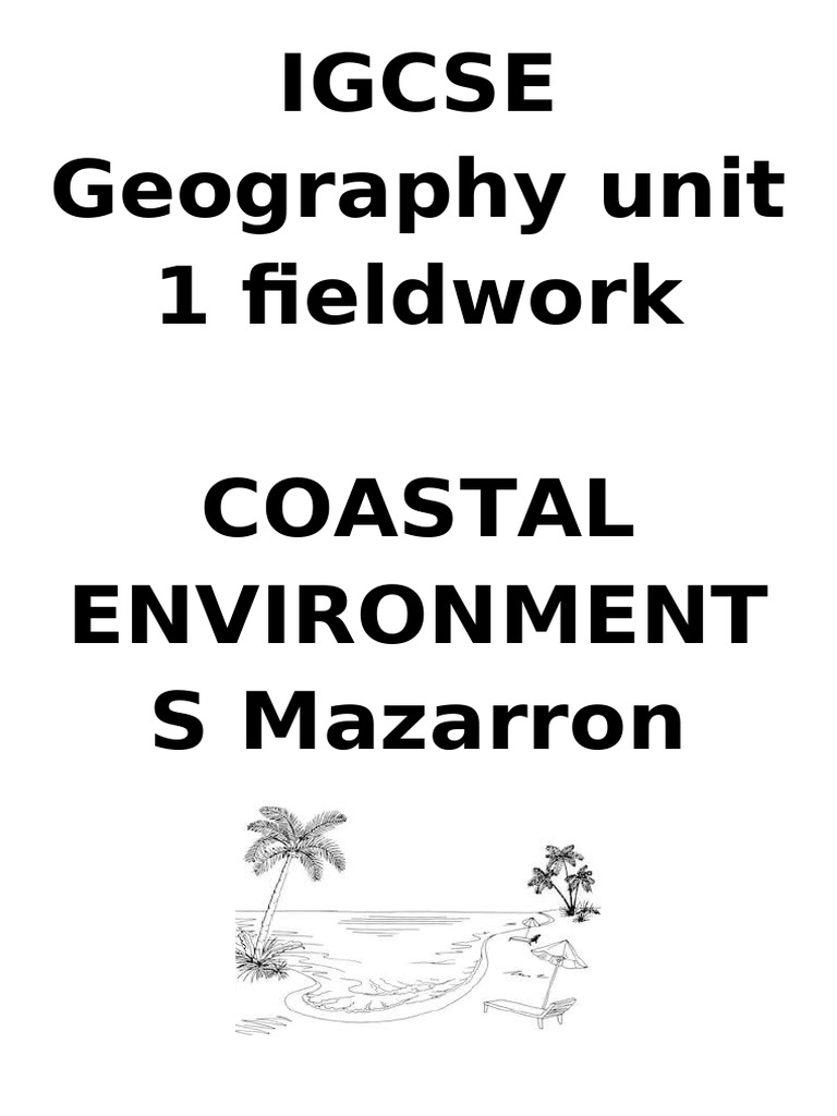 IGCSE Coastal Environment Fieldwork Guide | PDF | Sampling (Statistics ...