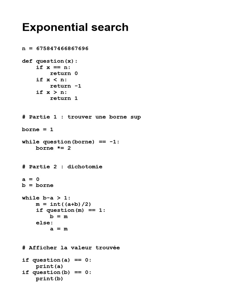 Exponential Search Algorithm Explained | PDF
