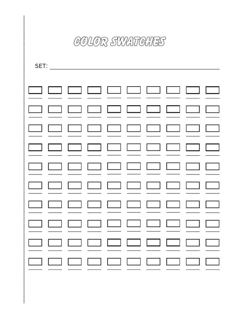 ColorSwatch A4Size 100 | PDF