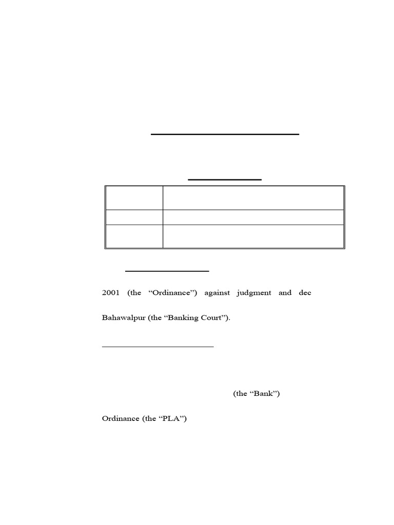 Appeal Judgment: Al-Raheem Rice Mills v. Bank Alflah | PDF | Lawsuit ...