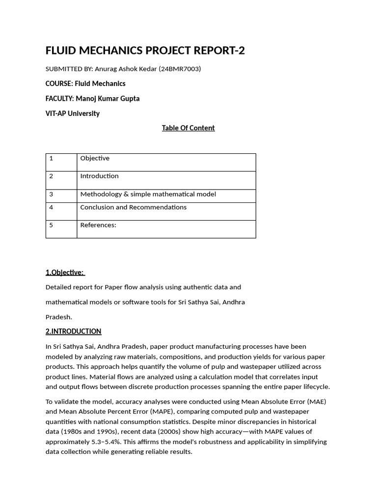Paper Flow Analysis in Sri Sathya Sai | PDF | Recycling | Paper