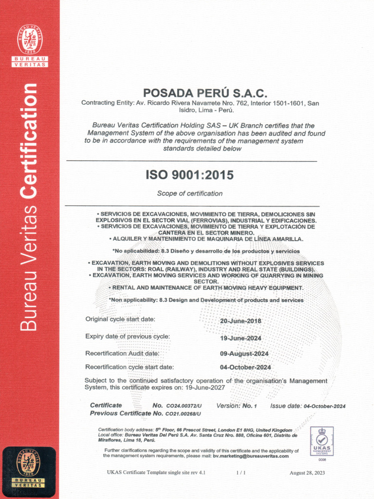 Certificado FL ISO 9k | PDF