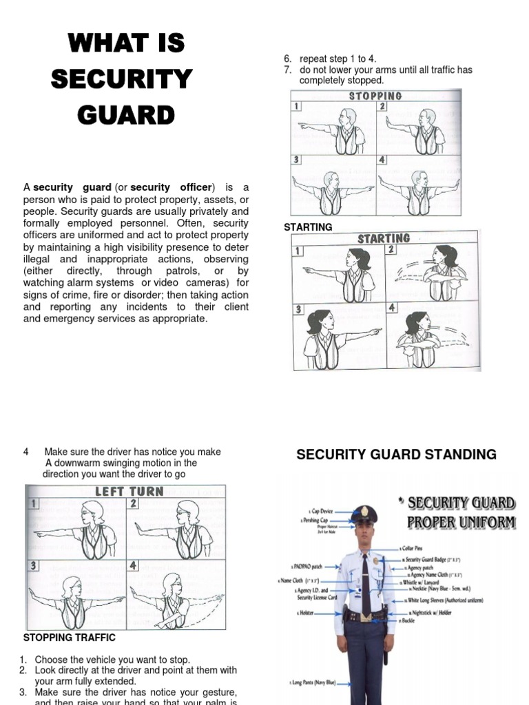 Security Supervisor Training Manual Pdf