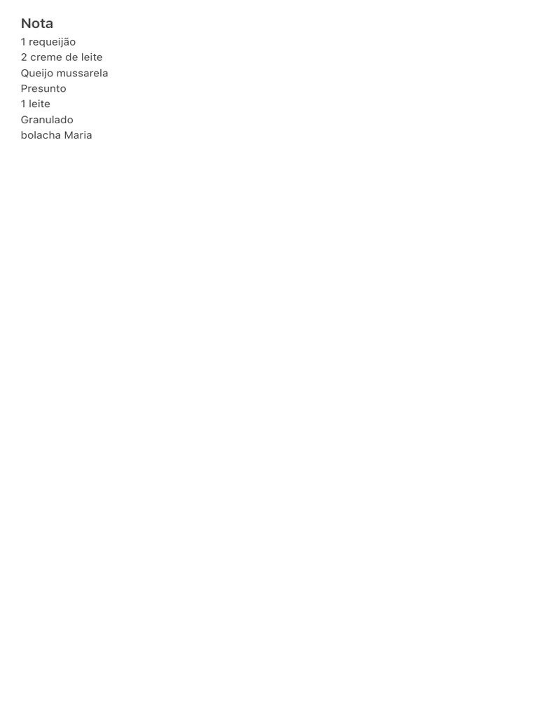 Nota | PDF