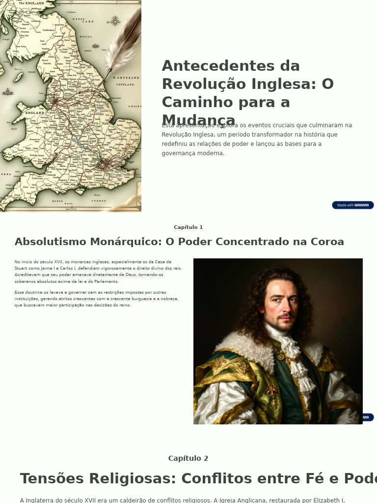 Antecedentes Da Revolucao Inglesa O Caminho para A Mudanca | PDF ...