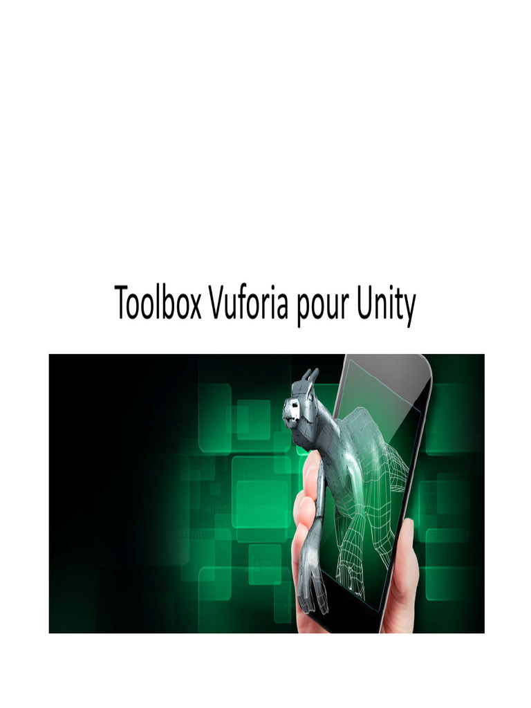 Toolbox Vuforia pour Unity AR | PDF | Unity (Moteur de jeu ...