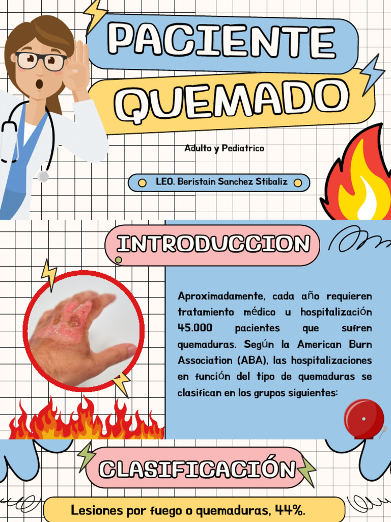 Manejo y Clasificación de Quemaduras | PDF | Piel | Quemar