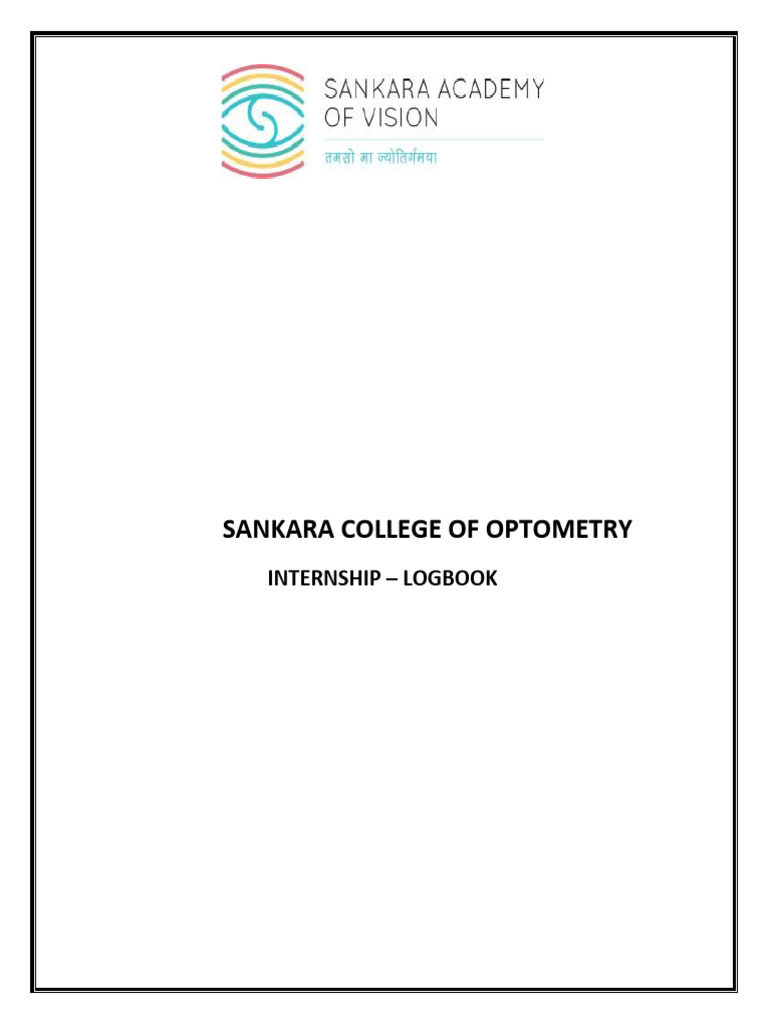 Logbook Format Updated | PDF | Optometry | Visual Impairment