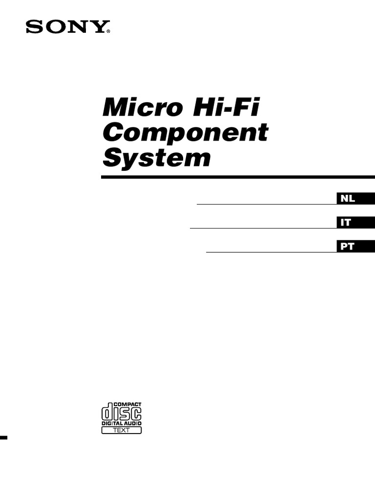 Micro System Sony CMT-RB5 | PDF